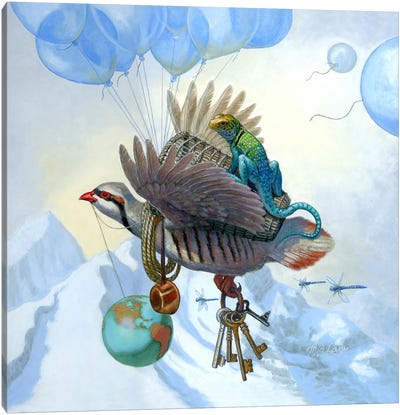 Moving On Canvas Art Print - Balloons