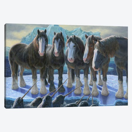 Opportunity-Shires And Narwhals Canvas Print #WML34} by Mia Lane Canvas Wall Art