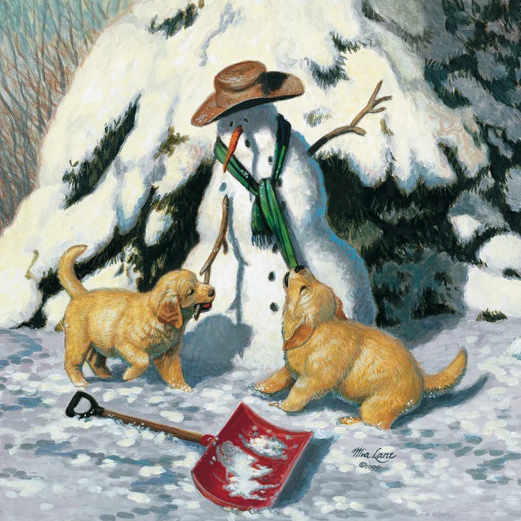 Playful Persuasion-Golden Retriever by Mia Lane wall art