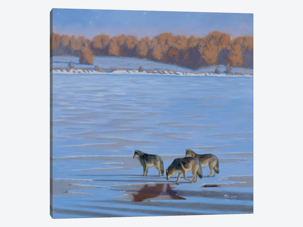 Relentless Pursuit-Wolves by Mia Lane 1-piece Canvas Art