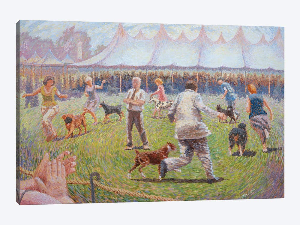 Round Once Again-Dog Show by Mia Lane 1-piece Art Print
