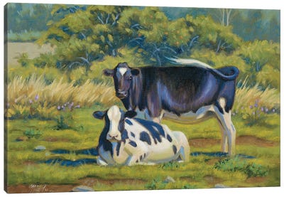 The Easy Life-Holsteins Canvas Art Print - Mia Lane