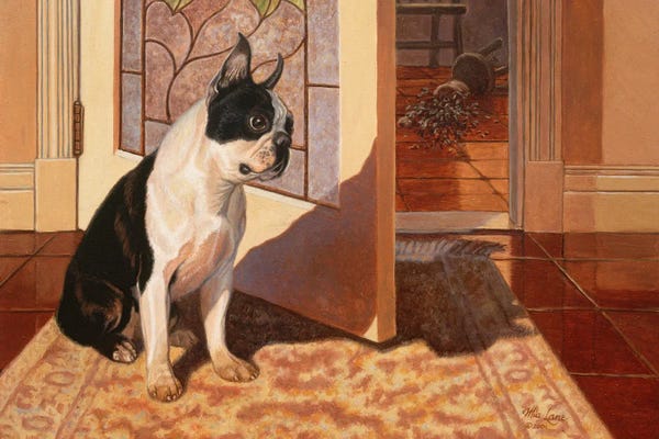 Lakehouse Décor: Wasn't Me-Boston Terrier by Mia Lane