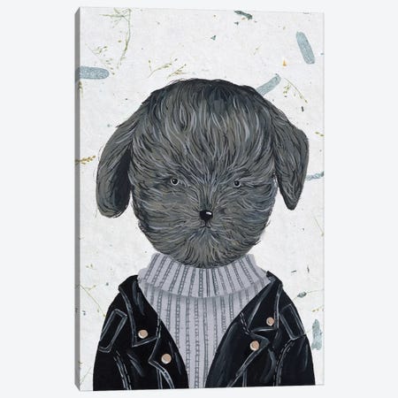 Hip Dog I Canvas Print #WNG1014} by Melissa Wang Canvas Artwork