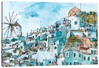 Secret Greece II Canvas Art Print - Mediterranean Décor