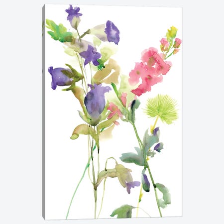 Watercolor Floral Study IV Canvas Print #WNG105} by Melissa Wang Canvas Wall Art
