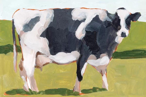 Modern Farmhouse Décor: Cow Portrait I by Melissa Wang