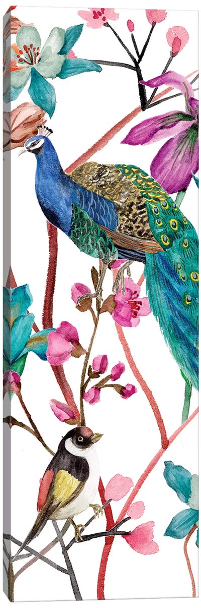Tangled Garden III Canvas Art Print - Peacock Art
