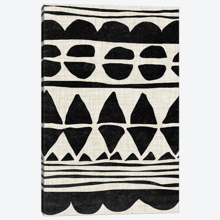 Monochrome Quilt I Canvas Print #WNG1175} by Melissa Wang Art Print