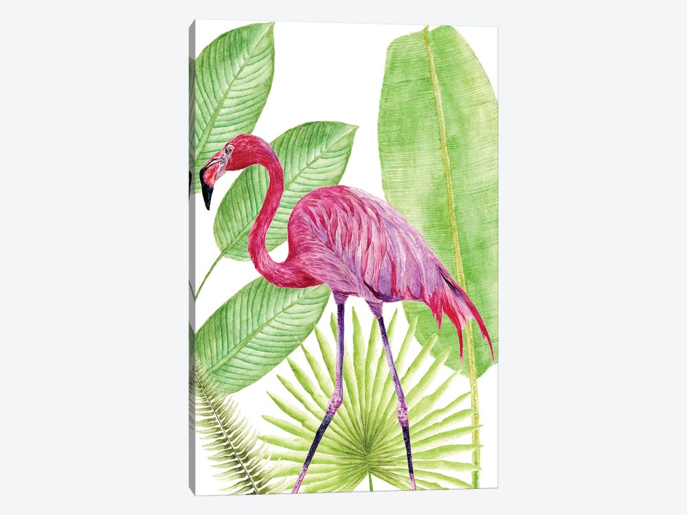 Tropical Flamingo I by Melissa Wang 1-piece Canvas Artwork