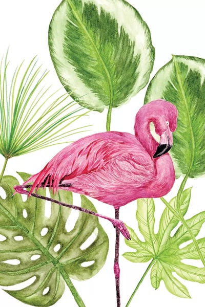 Pineapples: Tropical Flamingo II by Melissa Wang