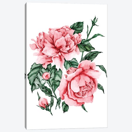 Roses are Red II Canvas Print #WNG1216} by Melissa Wang Canvas Wall Art