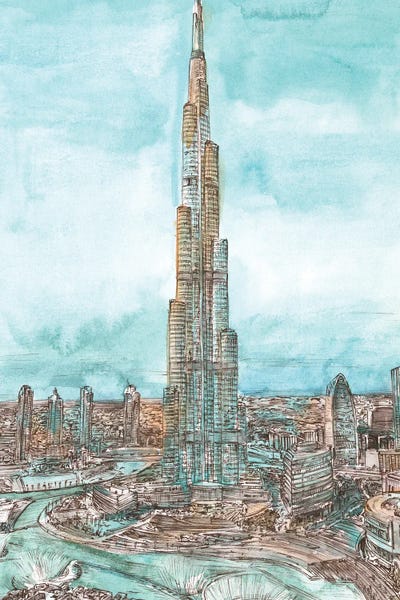 Burj Khalifa: Day Landing Dubai II by Melissa Wang