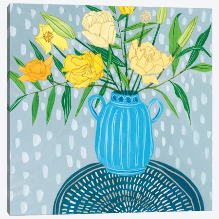 Flowers in Vase I Canvas Print #WNG1235} by Melissa Wang Canvas Art