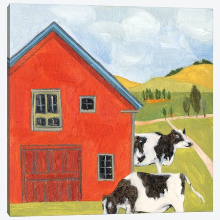 House in the Field I Canvas Print #WNG1239} by Melissa Wang Art Print