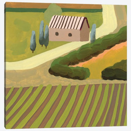 The Hill Village III Canvas Print #WNG1290} by Melissa Wang Art Print