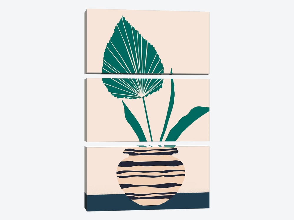 Dancing Vase With Palm I by Melissa Wang 3-piece Art Print