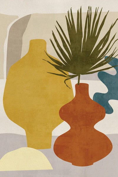 Pineapples: Decorated Vases II by Melissa Wang