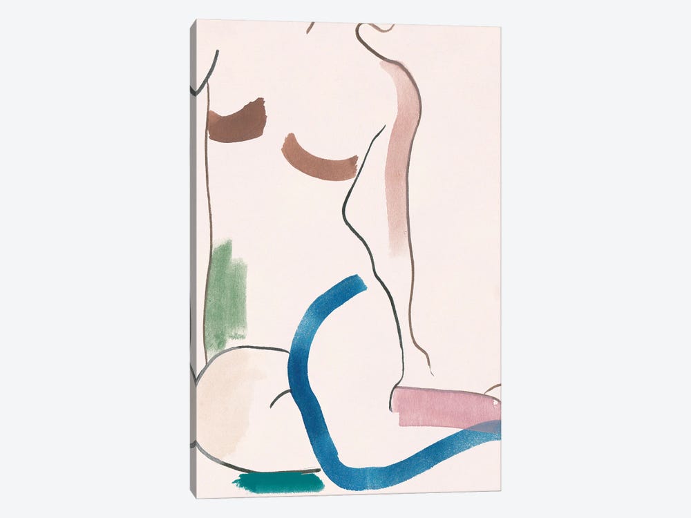 Seated Female Figure V by Melissa Wang 1-piece Canvas Art Print