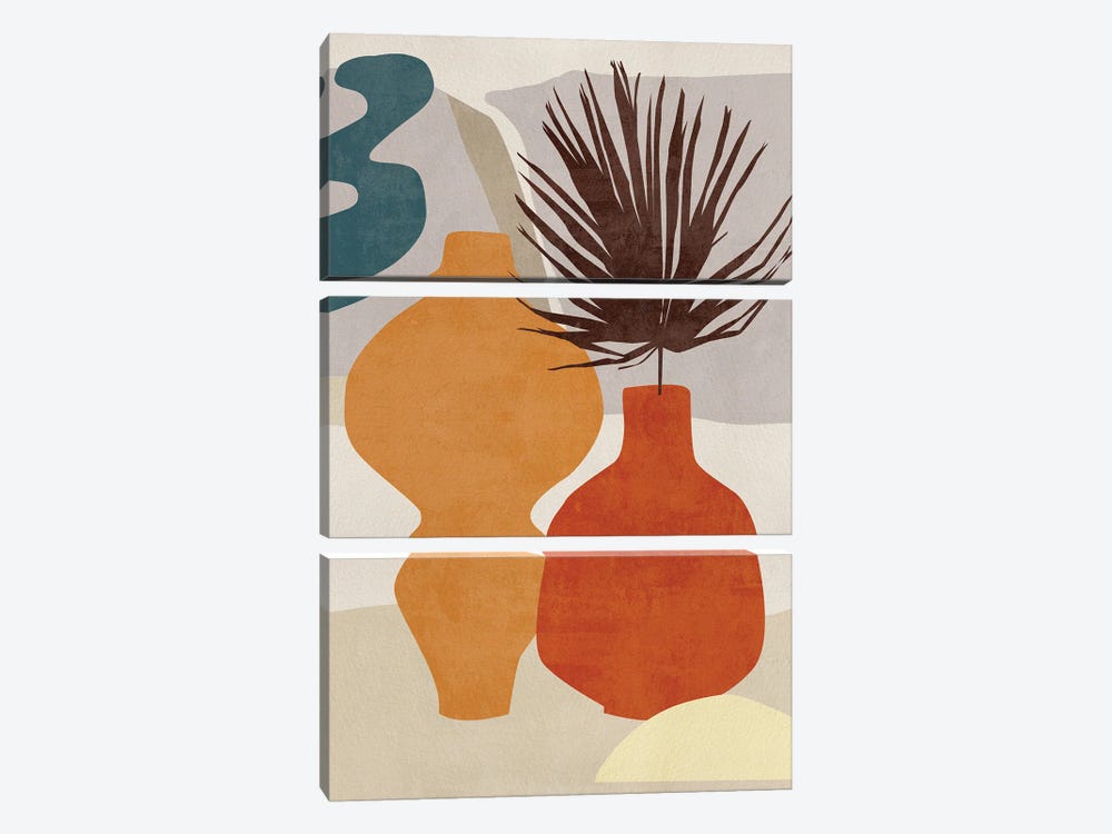 Decorated Vases III by Melissa Wang 3-piece Art Print
