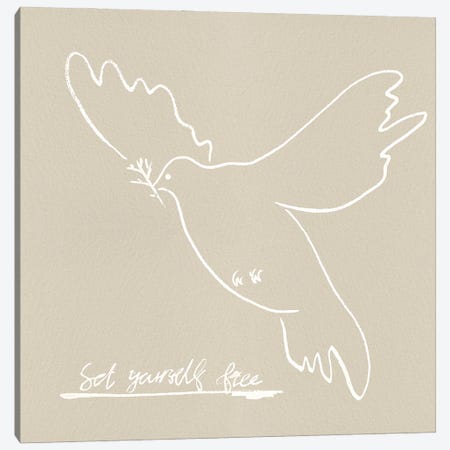 Peace Dove I Canvas Print #WNG1569} by Melissa Wang Art Print