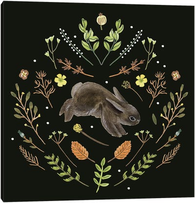 Bunny Field V Canvas Art Print - Easter Art