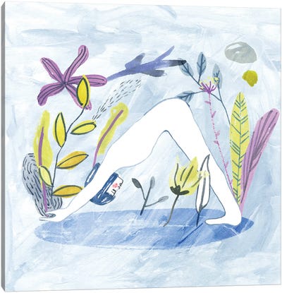 Meditation Garden Yoga I Canvas Art Print - Melissa Wang