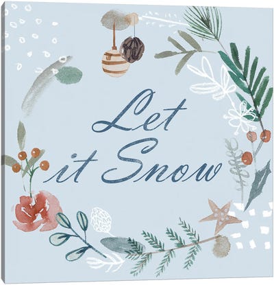 Snowy Christmas IV Canvas Art Print - Melissa Wang