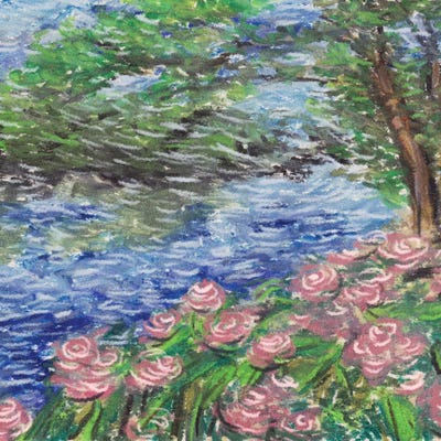 Burnt Lake II by Melissa Wang framed wall art