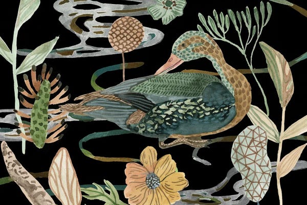 Duck In River I