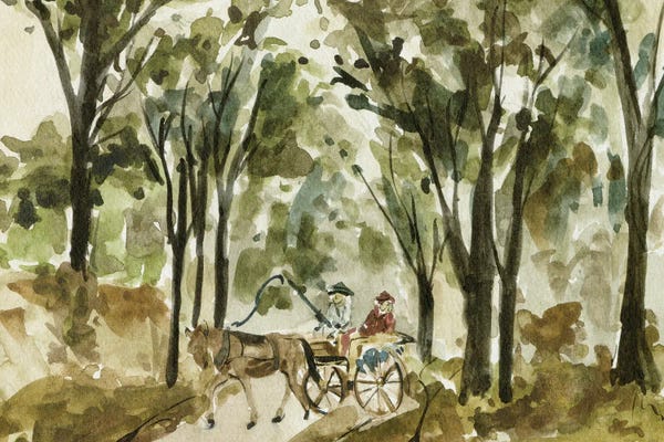 Carriages & Wagons: Late Autumn I by Melissa Wang