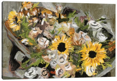 Sunflower Bouquet III Canvas Art Print