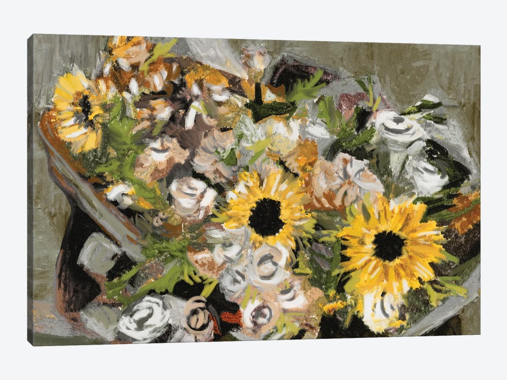 Sunflower Bouquet III by Melissa Wang 1-piece Canvas Art Print