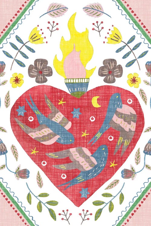 Heart Of Fire, Soul Of Peace I by Melissa Wang wall art
