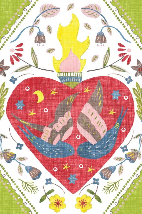 Heart Of Fire, Soul Of Peace II by Melissa Wang wall art