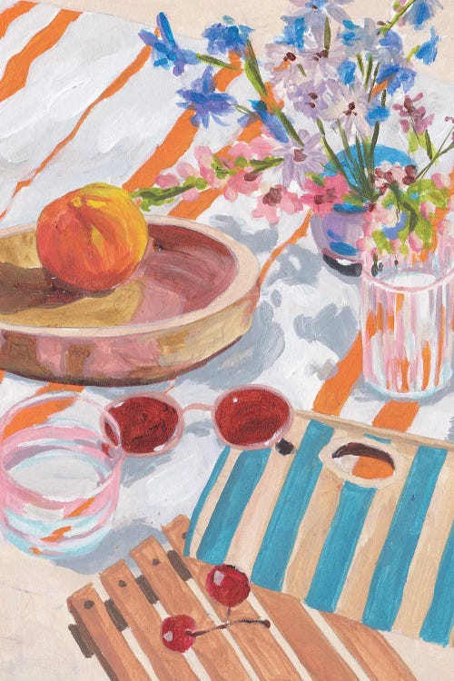 Tangerine Tides II by Melissa Wang wall art