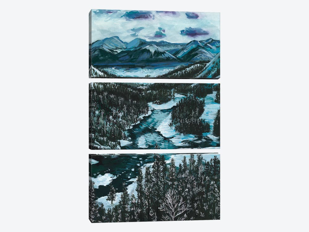 Mountainscape I 3-piece Canvas Art Print