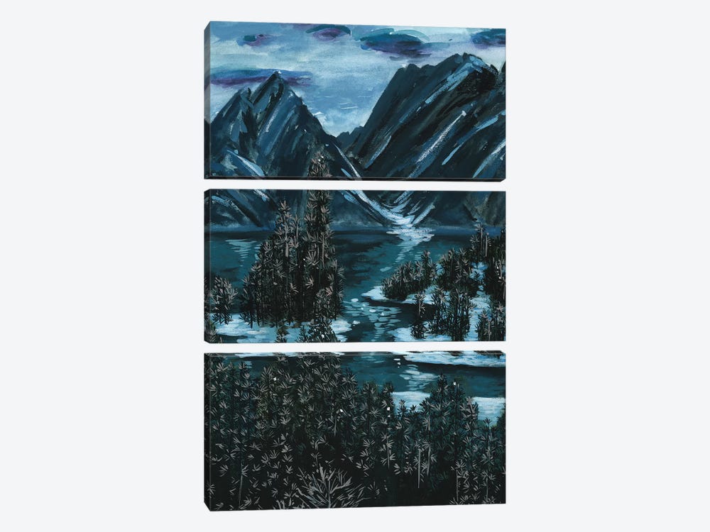 Mountainscape II by Melissa Wang 3-piece Canvas Art Print