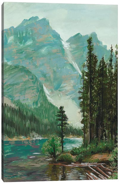 Mountainscape III Canvas Art Print - Snowy Mountain Art