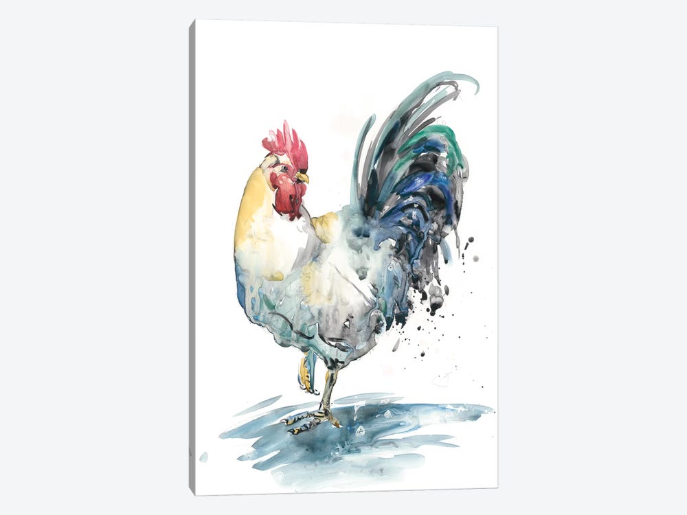 Rooster Splash I by Melissa Wang 1-piece Canvas Print