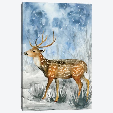 Snowy Night II Canvas Print #WNG248} by Melissa Wang Canvas Artwork