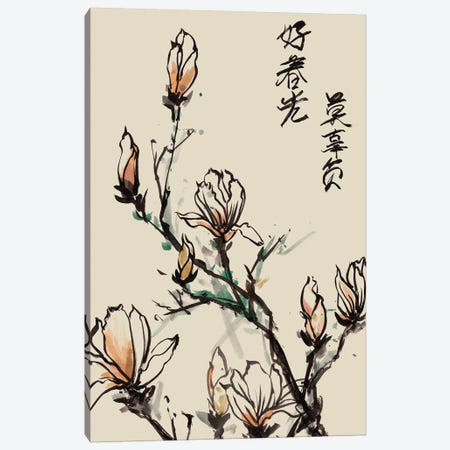 Mandarin Magnolia I Canvas Print #WNG25} by Melissa Wang Canvas Artwork