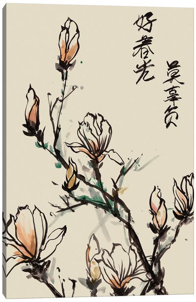 Mandarin Magnolia I Canvas Art Print - Magnolia Art