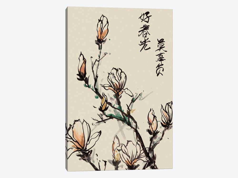Mandarin Magnolia I by Melissa Wang 1-piece Art Print