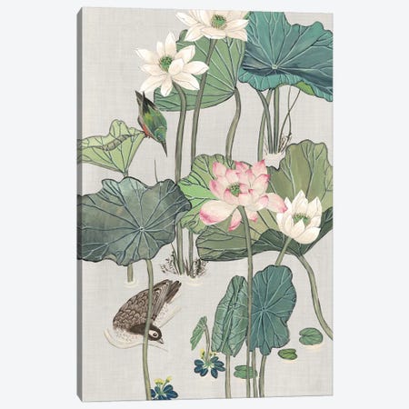 Lotus Pond II Canvas Print #WNG317} by Melissa Wang Art Print