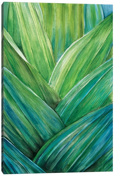 Tropical Crop IV Canvas Art Print - Tropical Leaf Art