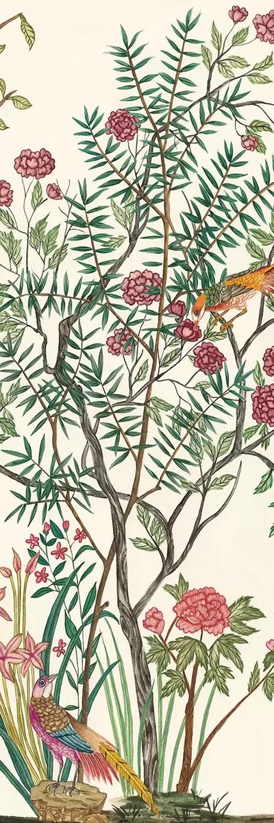 Traditional Chinoiserie III by Melissa Wang framed canvas print