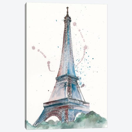 View Of Eiffel III Canvas Print #WNG39} by Melissa Wang Canvas Artwork