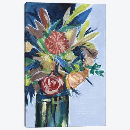 Flowers in a Vase I Canvas Print #WNG415} by Melissa Wang Canvas Wall Art
