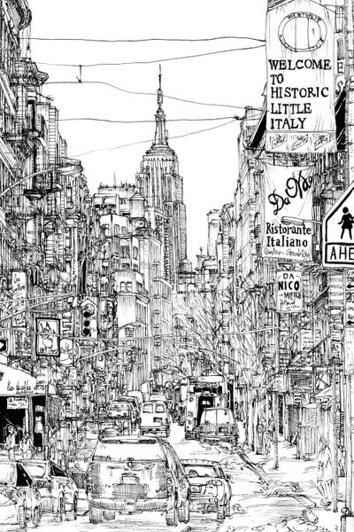 B&W City Scene II